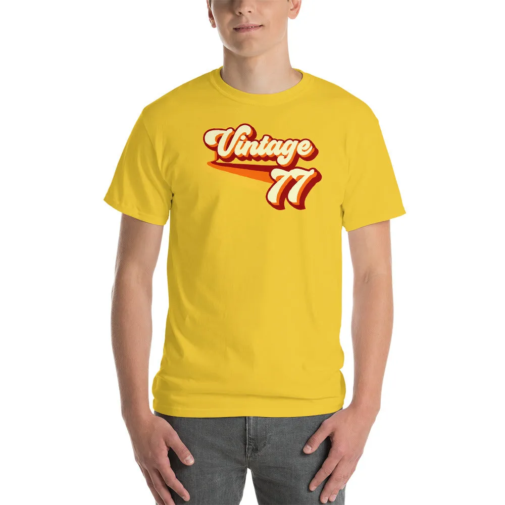 Vintage 1977 Warm Retro Lines CLASSIC FIT Short-Sleeve T-Shirt