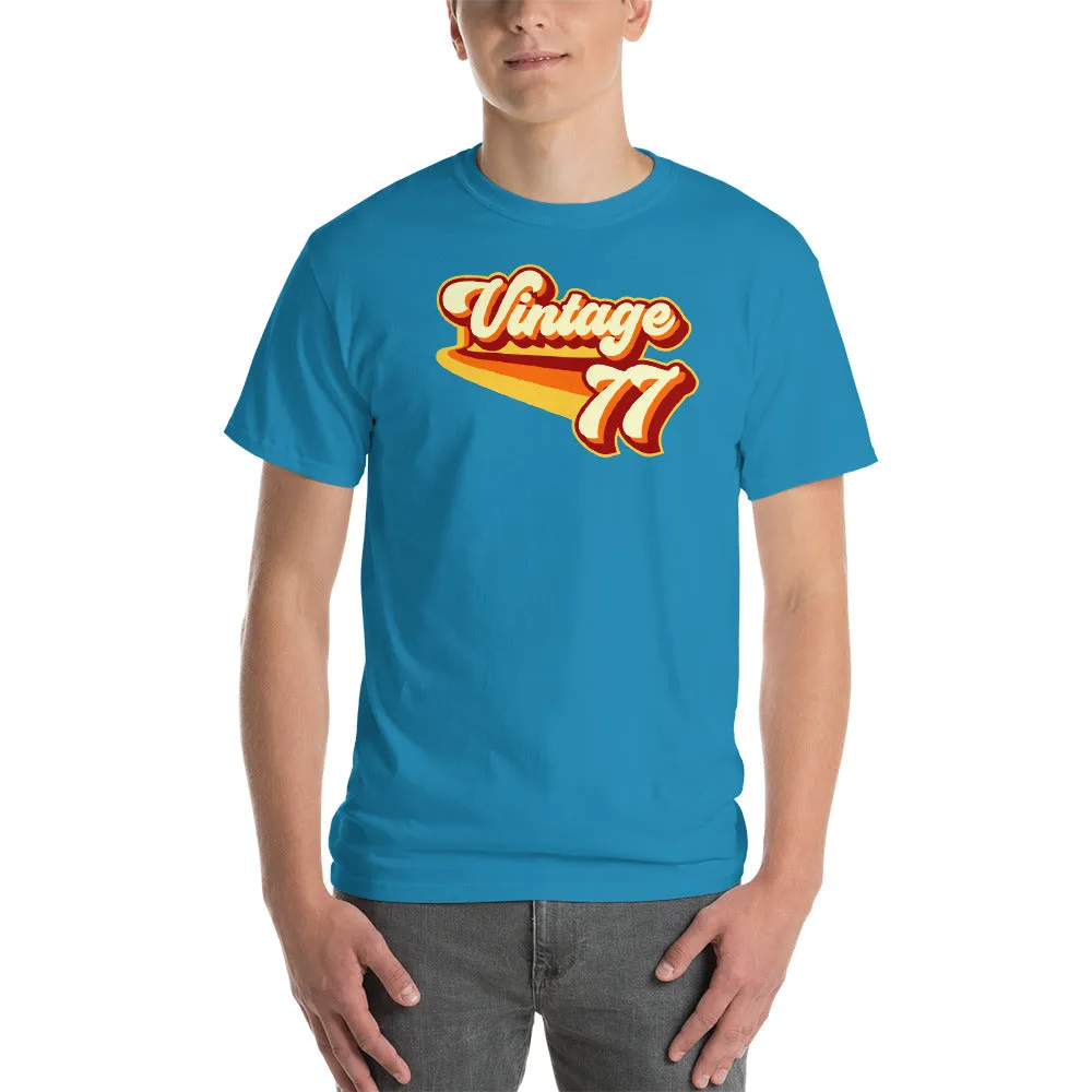 Vintage 1977 Warm Retro Lines CLASSIC FIT Short-Sleeve T-Shirt