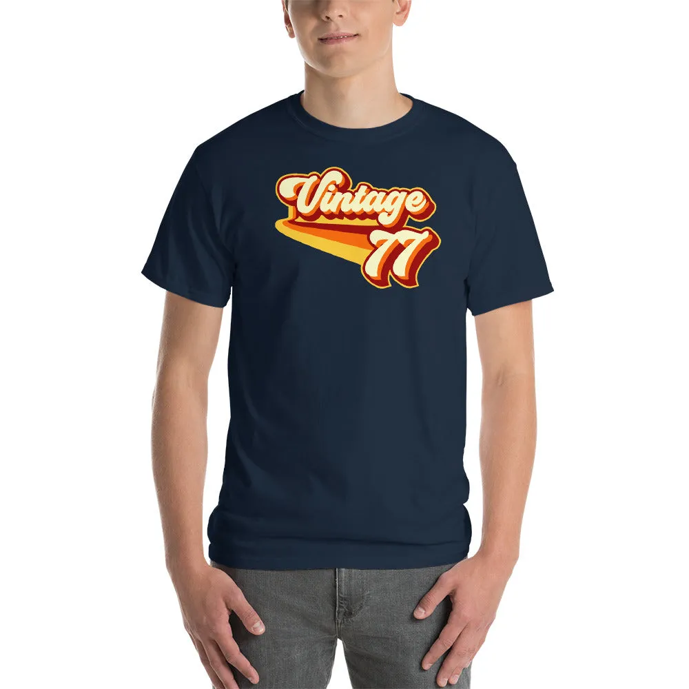 Vintage 1977 Warm Retro Lines CLASSIC FIT Short-Sleeve T-Shirt