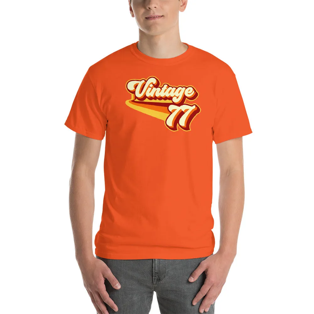 Vintage 1977 Warm Retro Lines CLASSIC FIT Short-Sleeve T-Shirt