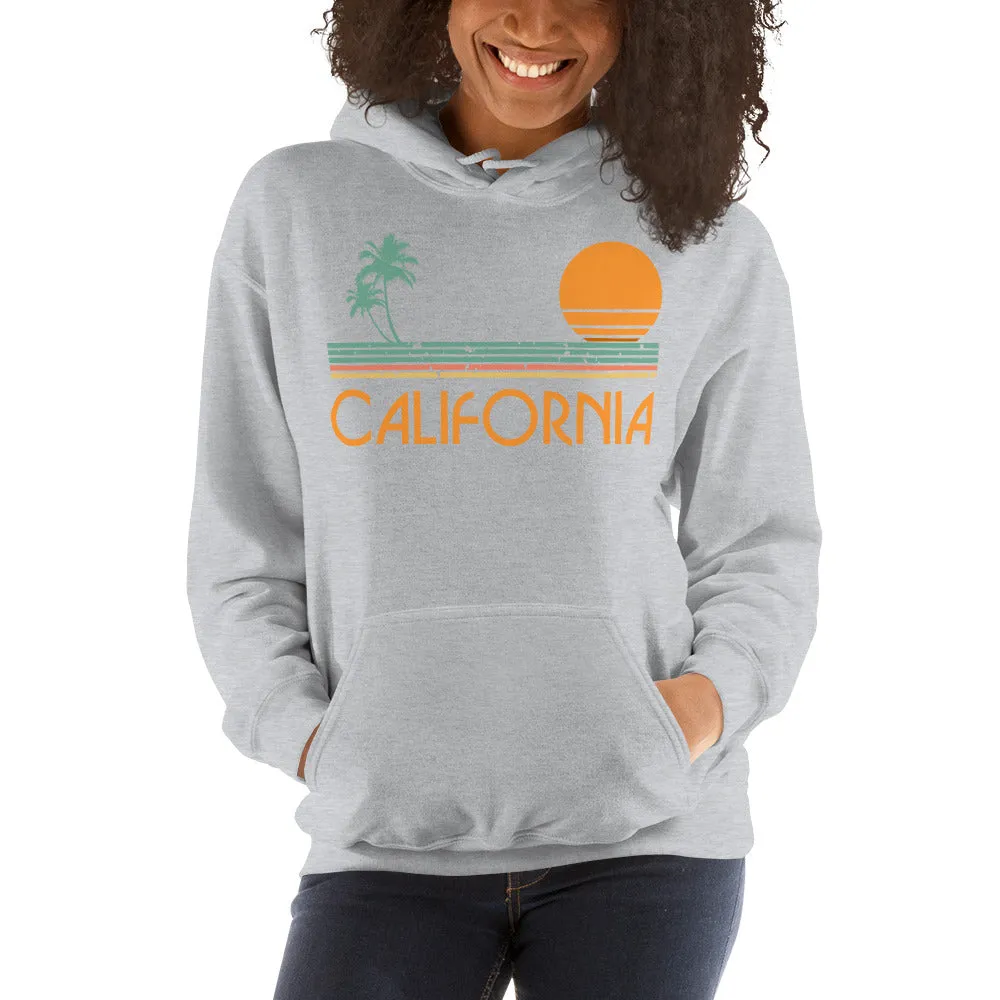 Vintage California Sunset Hooded Sweatshirt