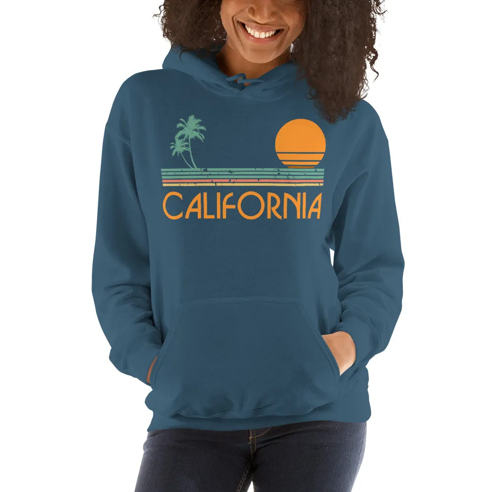 Vintage California Sunset Hooded Sweatshirt