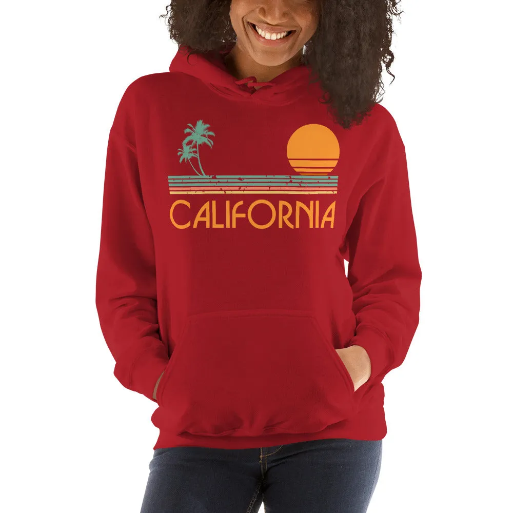 Vintage California Sunset Hooded Sweatshirt
