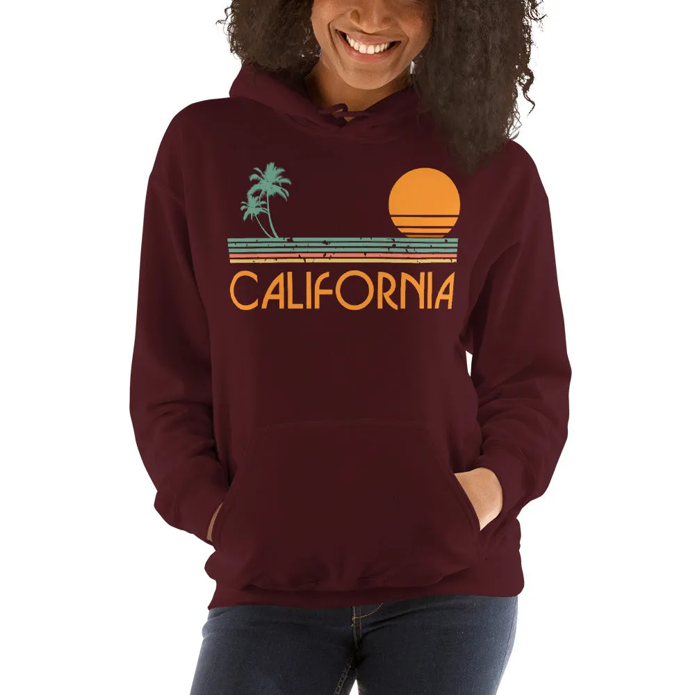Vintage California Sunset Hooded Sweatshirt