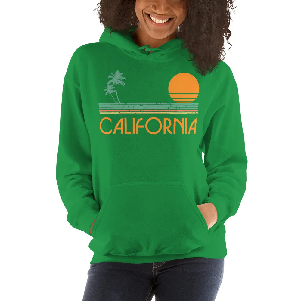 Vintage California Sunset Hooded Sweatshirt