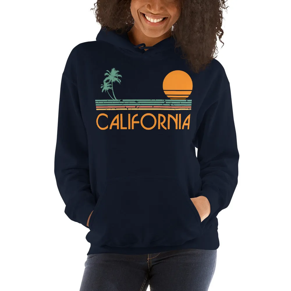 Vintage California Sunset Hooded Sweatshirt