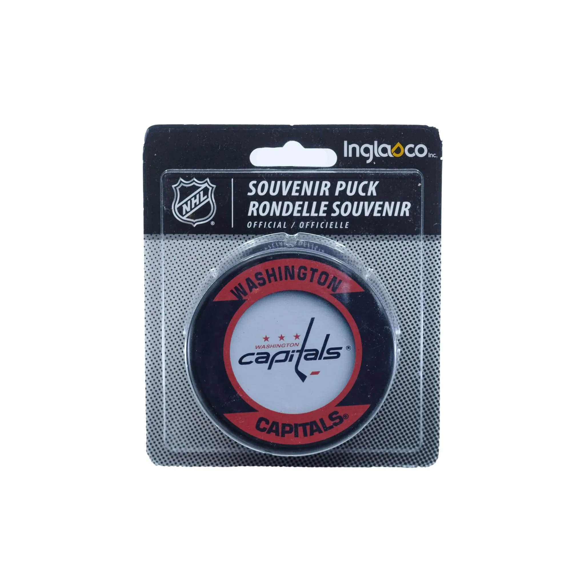 Washington Capitals Inglasco NHL Retro Logo Hockey Puck