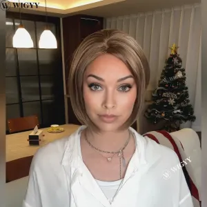 Wigyy Straight Cute Elegant Wig for Daily Use