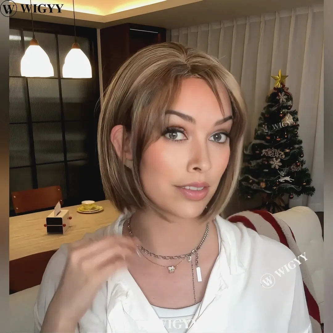 Wigyy Straight Cute Elegant Wig for Daily Use