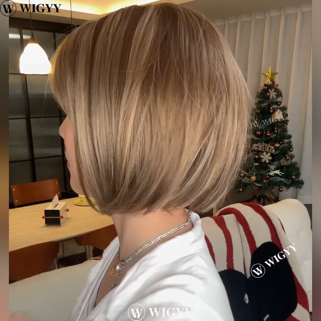 Wigyy Straight Cute Elegant Wig for Daily Use