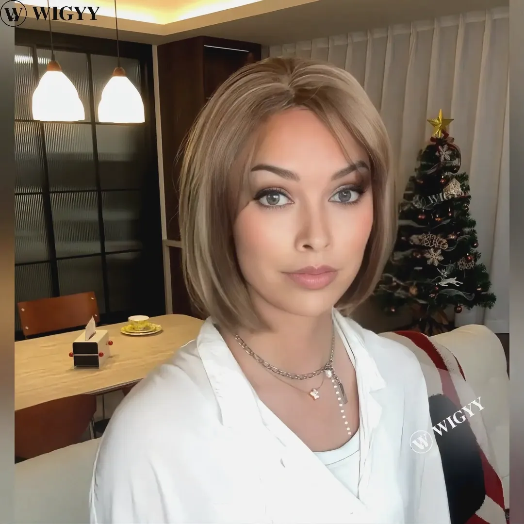 Wigyy Straight Cute Elegant Wig for Daily Use