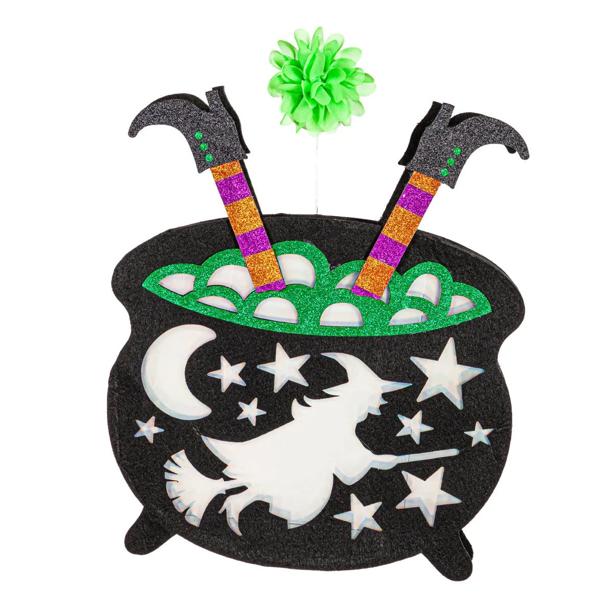 Witch Cauldron 3D LED with Diffusing Film Window Décor